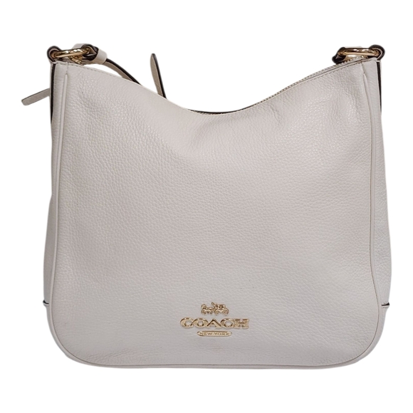 Coach Cream Shoulder Bag with Gold Accents - Picture 15 of 16